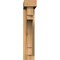Ekena Millwork Merced Block Rough Sawn Bracket w/ Offset Brace, Western Red Cedar, 4"W x 16"D x 20"H BKT0402X16X20MRC05RWR - alternate 2